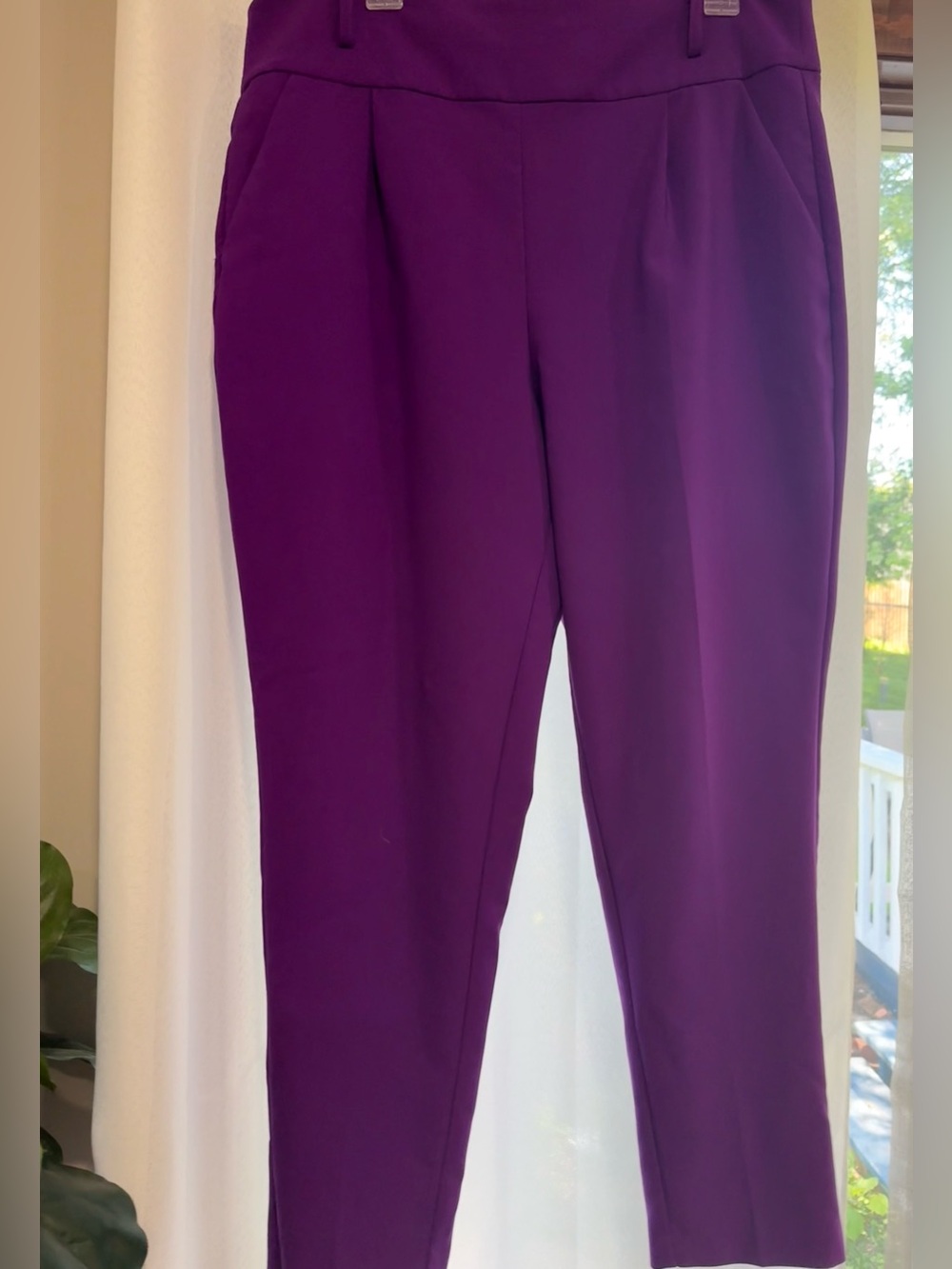 Torrid High-Waisted Skinny Trousers Purple Size 14 - Pristine!